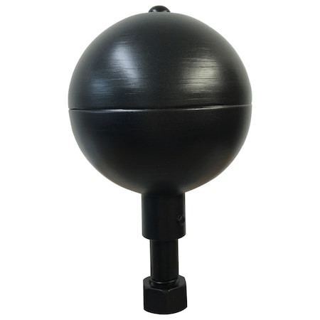 Global Flags Unlimited Aluminum Ball Ornament 5" Black 205091